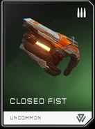 Closed Fist REQ card.