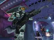 Un Spartan con el Cañón Brute en Halo 2