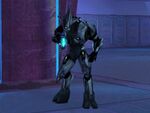 A Special Operations Sangheili wielding a plasma rifle in Halo: CE.