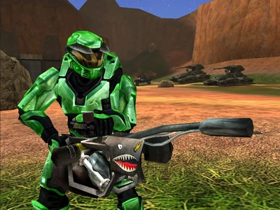 Spartan con M7057 in Halo: Combat Evolved