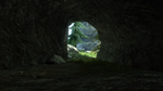 Looking out of the signature cave which is located between the two bases