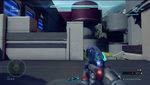 First-person perspective of the Plasma Pistol in Halo 5: Guardians multiplayer.