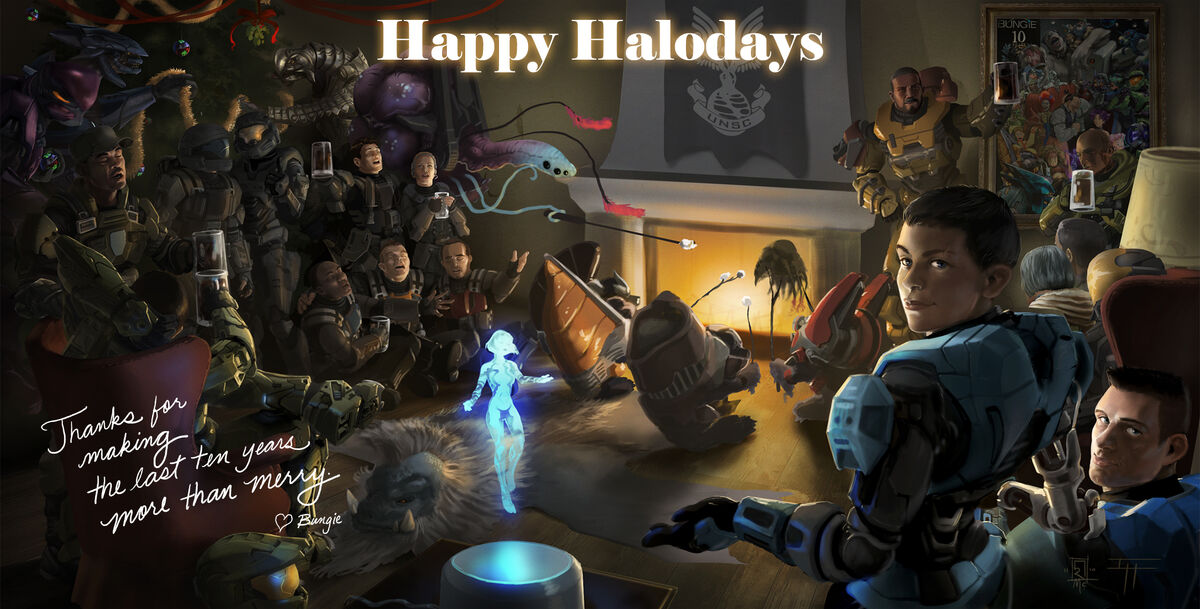 Bungie Holiday Card Halo Alpha Fandom