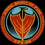 The logo of UNSC Spirit of Fire.