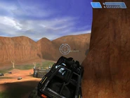 Warthog Lanzacohetes maniobrando en Blood Gulch