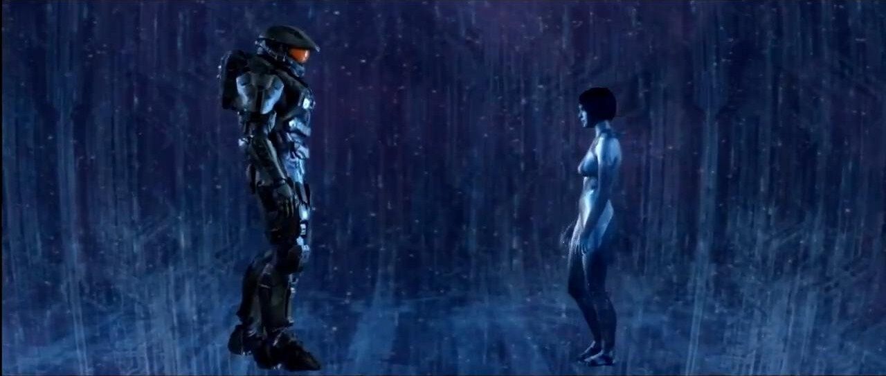 Cortana Watching Chief Falling, falling, Cortana, earth, halo 3, chief,  blue, HD wallpaper | Peakpx