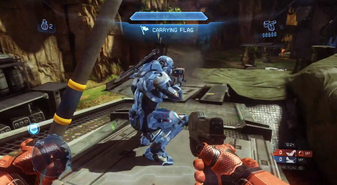 Gameplay con la bandera en Halo 4