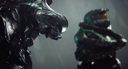 Thel 'Vadam y John-117 atrapados por el Gravemind en Halo 2: Anniversary