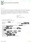 A heavily redacted version of Jorge-052's deployment details, sent from Colonel Holland to Dr. Halsey.