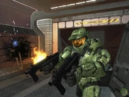 Jefe Maestro defendiendo la estación