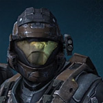 The ODST helmet in Halo: Reach with the UA/CNM attachment.