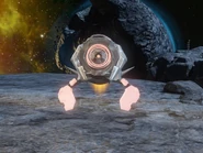 Vista frontal del Dron