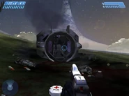 Bumblebee nach Bruchlandung auf einem Halo