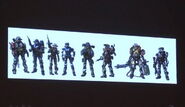 Concept art of Noble Team, with Rosenda and Thom-A293.