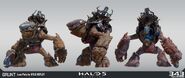 Render de Unggoy con el Tanque de Metano dañado para Halo 5: Guardians