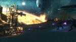 Spartans and Elites battling outside the map.