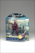 The crimson Scout Spartan in its packaging.