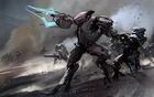 Elite concept artwork from Halo: Reach, made by Jamie Jones.