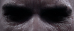 The eyes of John-117 seen in the legendary ending of Halo 4.