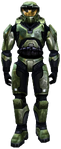 John-117 as he appears in Halo: Combat Evolved.