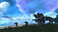 Marines descendiendo del Pelican en Halo: Combat Evolved Anniversary