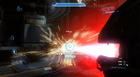 The Spartan Laser killing an enemy in Halo 4.