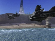 Grupo de Pelican a punto de descargar sus tropas