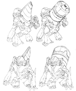 Concept art of the Unggoy Combat Harness.