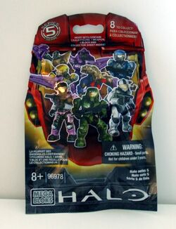 Mega Bloks Halo Micro Action Figure Series Delta Blind Pack - Halo 5  Spartan Protector 