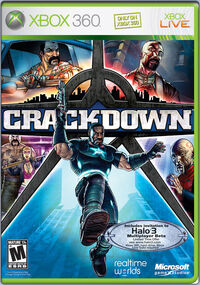 Halo 3 Beta marked Crackdown box art