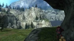 HaloReach - Hemorrhage01.png (572 KB) A red player looks over Hemorrhage from one of the few paths around the cliff