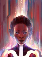 Iona as she appears on the "cover" of Halo: Saint's Testimony.
