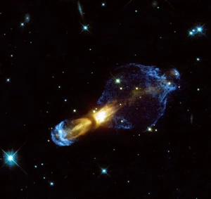 The Calabash Nebula, shaped similarly to a CCS-class battlecruiser.