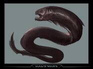 Criatura anguila-serpiente