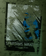 Poster de un SPARTAN en el juego