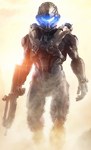 Locke in Hunter armor in a Halo 5: Guardians promotional image.