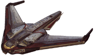 The B-65 Shortsword bomber as it appears in Halo: The Essential Visual Guide.