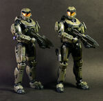 Two SPARTAN-IIs in their Mk.V armor.