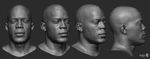 Cinematic model render of Sgt. Johnson's face.