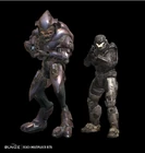Size comparison.jpg (192 KB) Size comparison between a Spartan-III and a Sangheili.