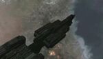 The UNSC In Amber Clad while in flight.