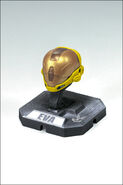 The yellow EVA helmet.