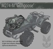 Arte conceptual de la LAW M67 colocada en un M274 Mongoose