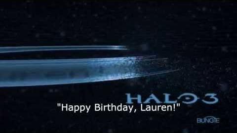 Halo 3 - "Happy Birthday, Lauren!" Load Screen Easter Egg