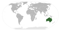 The Location of Australia on Earth