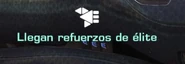 HUD indicando que llegarán suministros del Covenant