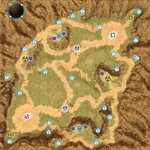A strategic map of Blood Gulch.