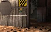 Otra imagen del Superintendente en el remake de Headlong, es un cartel utilizado para indicar una zona en construcción