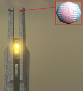 One of the Watchtowers on Sandtrap, also highlighting the Da Vinci Code Object.