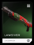 Lawgiver REQ card.